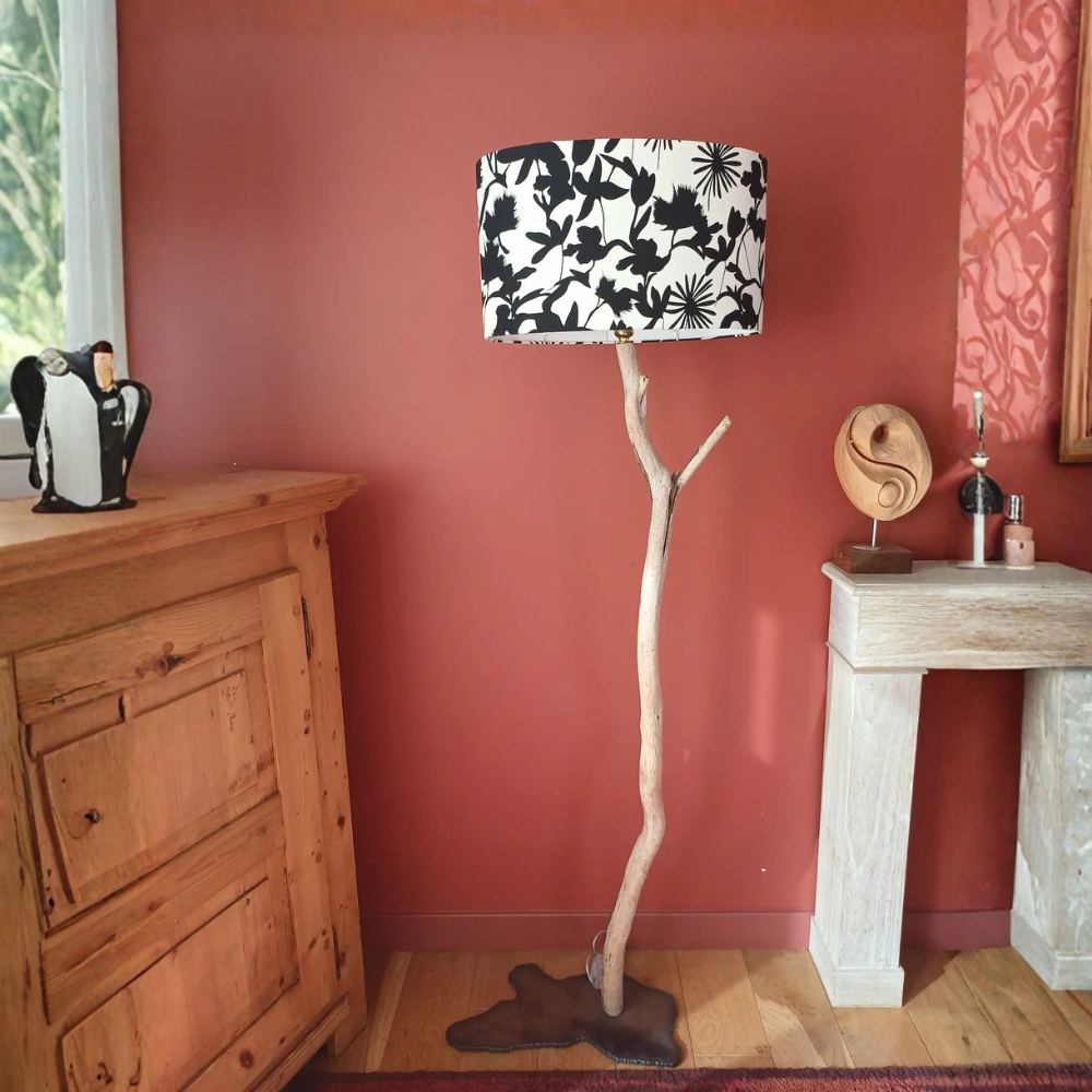 Lampadaire maison AJ noir bl Ovale 1000-1000